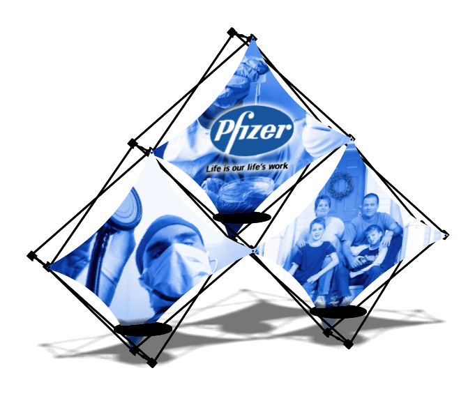 Xpressions 3 Quad Pop Up Displays | Trade Show Displays Xpressions 3 Quad Pop Up Displays | Trade Show Displays
