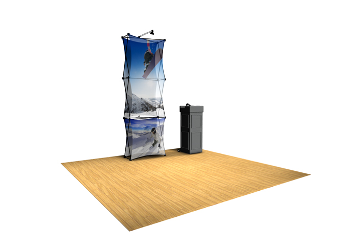 Xpressions Sheer 1x3 Pop Up Displays | Trade Show Displays