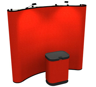 Trade Show Booths | 8 Ft Curved Frame Economy Pop Up Displays Trade Show Booths | 8 Ft Curved Frame Economy Pop Up Displays
