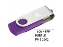 Promotional Giveaway Technology | Rotate Flash Drive 2GB Purple