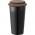 Promotional Giveaway Drinkware | Mega Double-Wall Ceramic Tumbler 15oz Brown-Blk