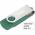 Promotional Giveaway Technology | Rotate Flash Drive 2GB Green