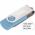 Promotional Giveaway Technology | Rotate Flash Drive 2GB Sky Blue
