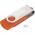 Promotional Giveaway Technology | Rotate Flash Drive 2GB Tangerine