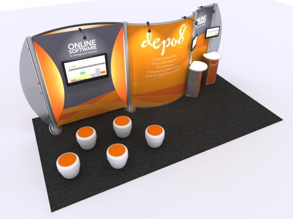 Visionary Designs Custom Hybrid Trade Show and Conference Exhibit VK-2934 Visionary Designs Custom Hybrid Trade Show and Conference Exhibit VK-2934